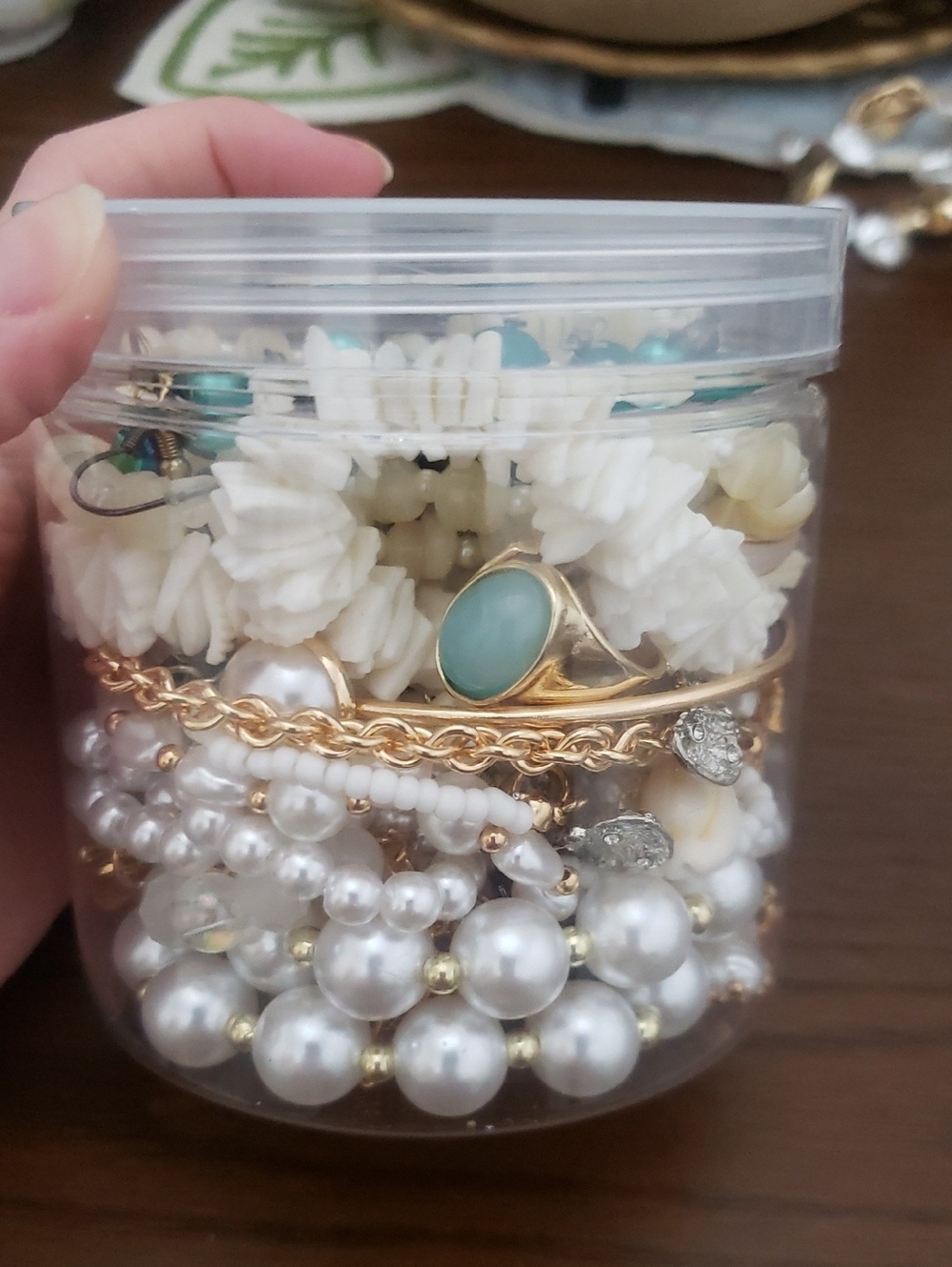 Beachy Jewelry Jar